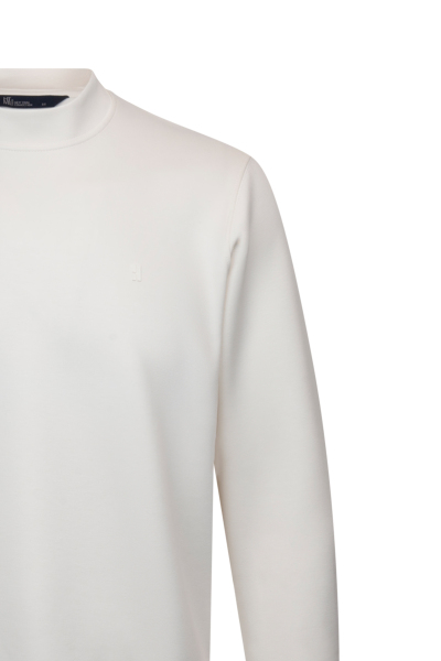 Beyaz Regular Fit Bisiklet Yaka Sweatshirt - 3