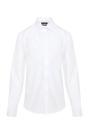 Beyaz Slim Fit Spor Gömlek - 1