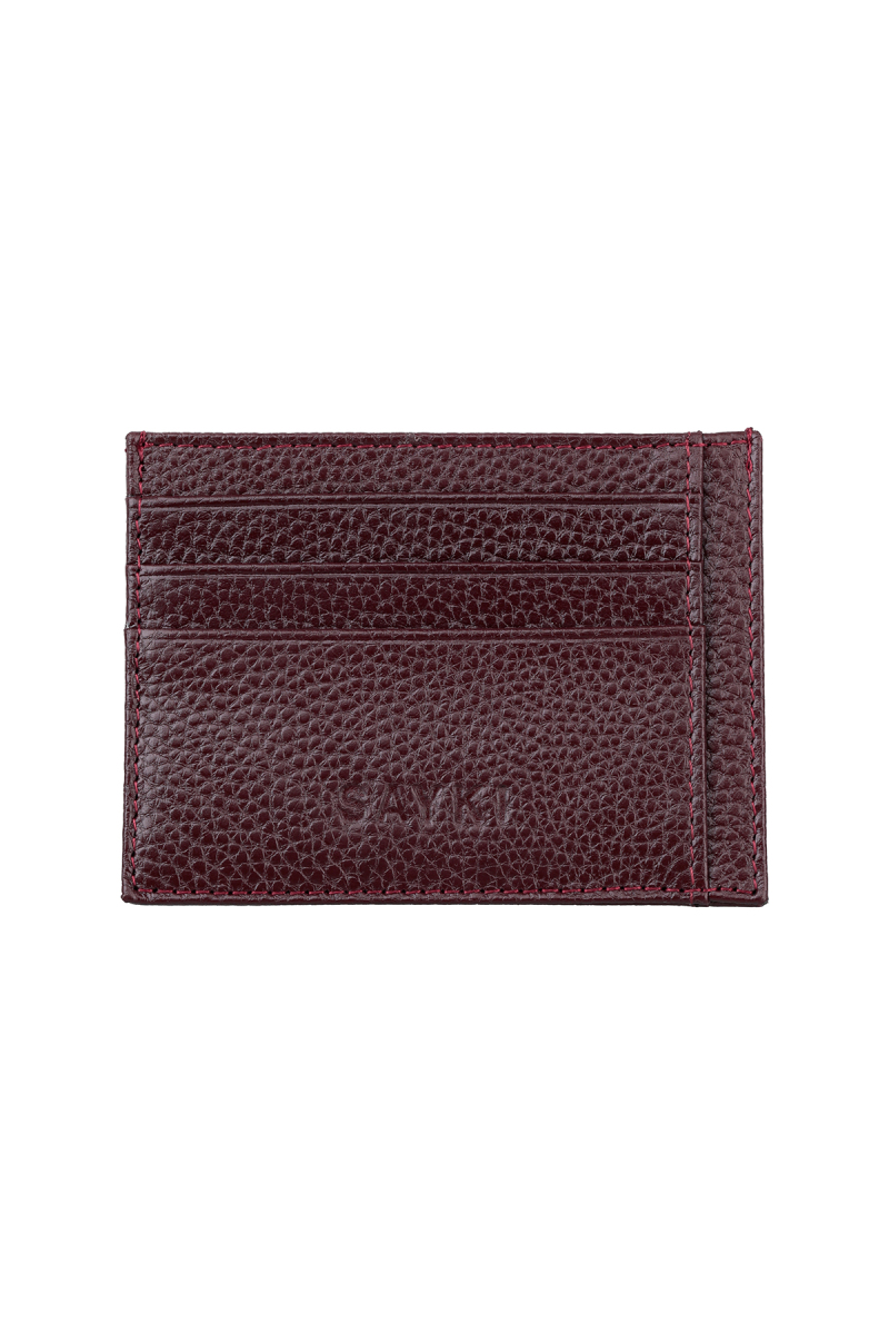 Bordo 100% Deri Cüzdan - Saykı (1)