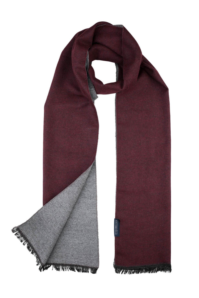 Bordo Çift Taraflı Atkı - Hatemoğlu (1)