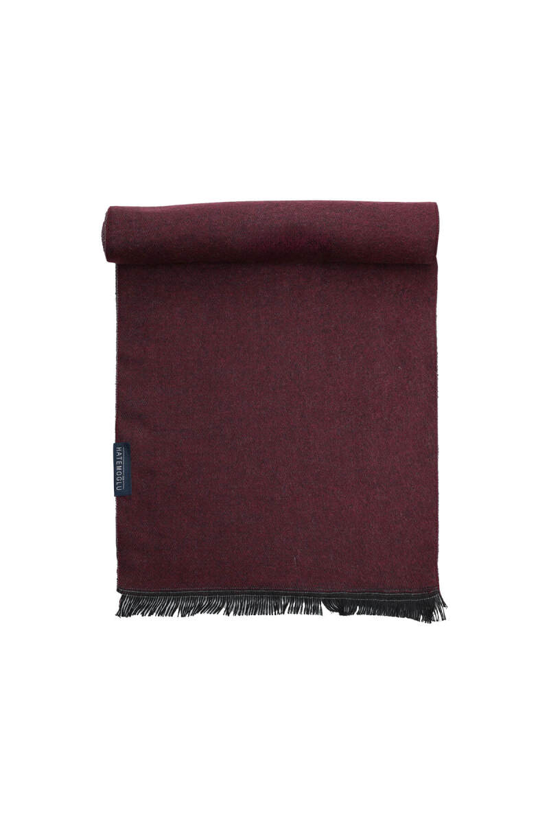 Bordo Çift Taraflı Atkı - Hatemoğlu (1)