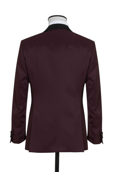 Bordo Cerimonia Slim Fit Takım Elbise - 2