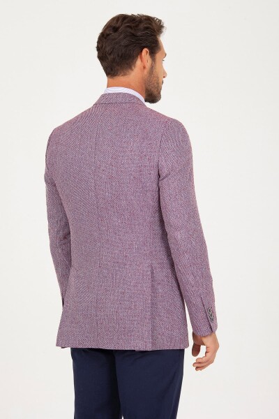 Bordo Slim Fit Ceket - Thumbnail