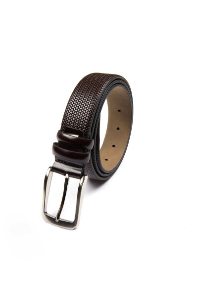 Bordo Deri Kemer - 1