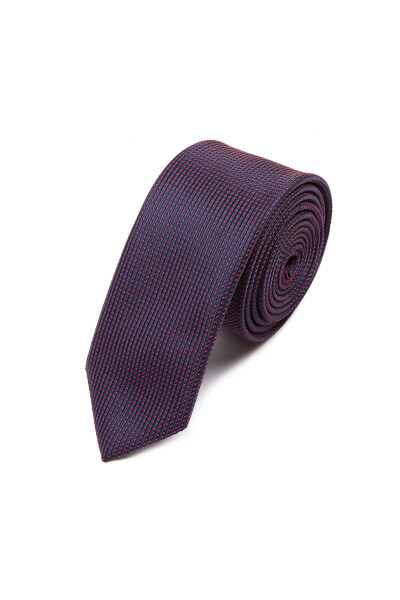 Bordo Desenli Kravat - 1