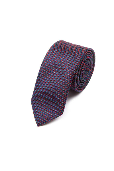 Bordo Desenli Kravat - 1