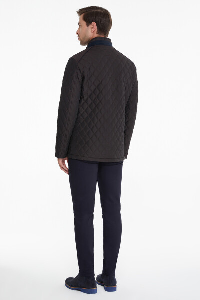 Bordo Hakim Yaka Kapitone Kaban - 3