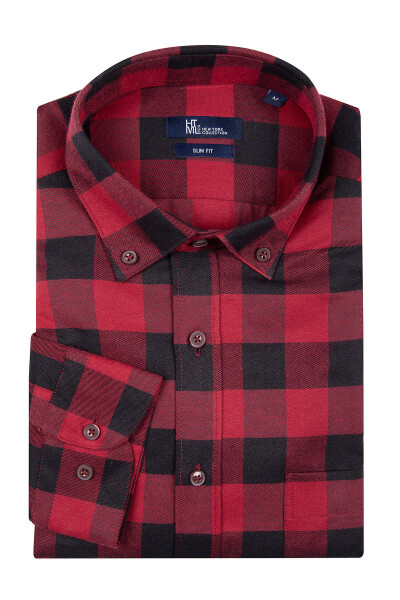 Kırmızı Kareli Oduncu Gömlek - 1