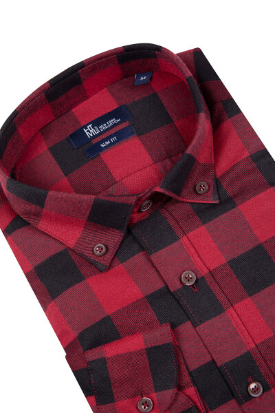 Kırmızı Kareli Oduncu Gömlek - 2