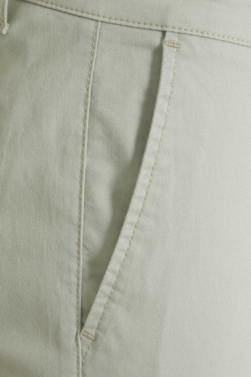 Yeşil Dinamik Fit Pamuklu Yandan Cep Kanvas Pantolon - Hatem Saykı (1)