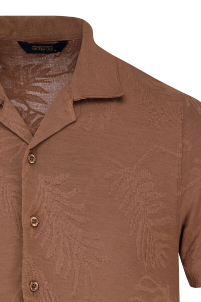 Camel Regular Fit Apaş Yaka Gömlek Tişört - 2