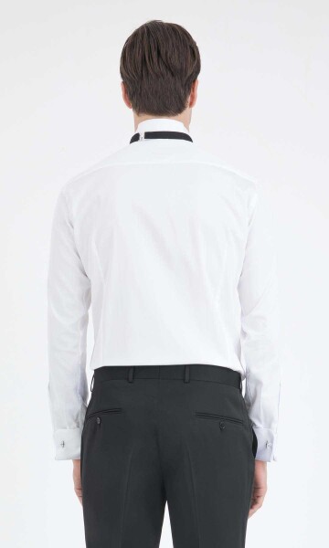 Cerimonia Slim Fit Beyaz Gömlek - 3