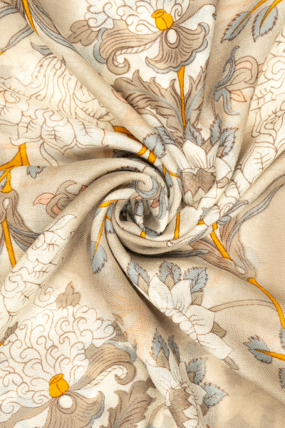 Hatemoğlu Desenli 100% Yün Atkı - 2