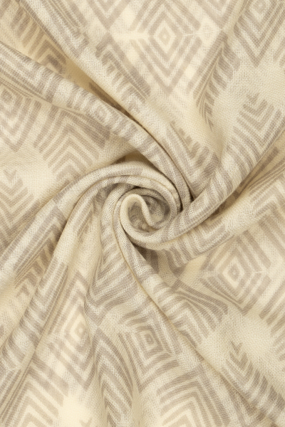 Hatemoğlu Desenli 100% Yün Atkı - 2