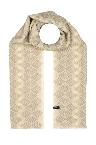 Desenli 100% Yün Atkı 