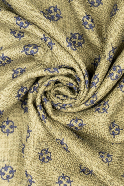 Hatemoğlu Desenli 100% Yün Atkı - 2