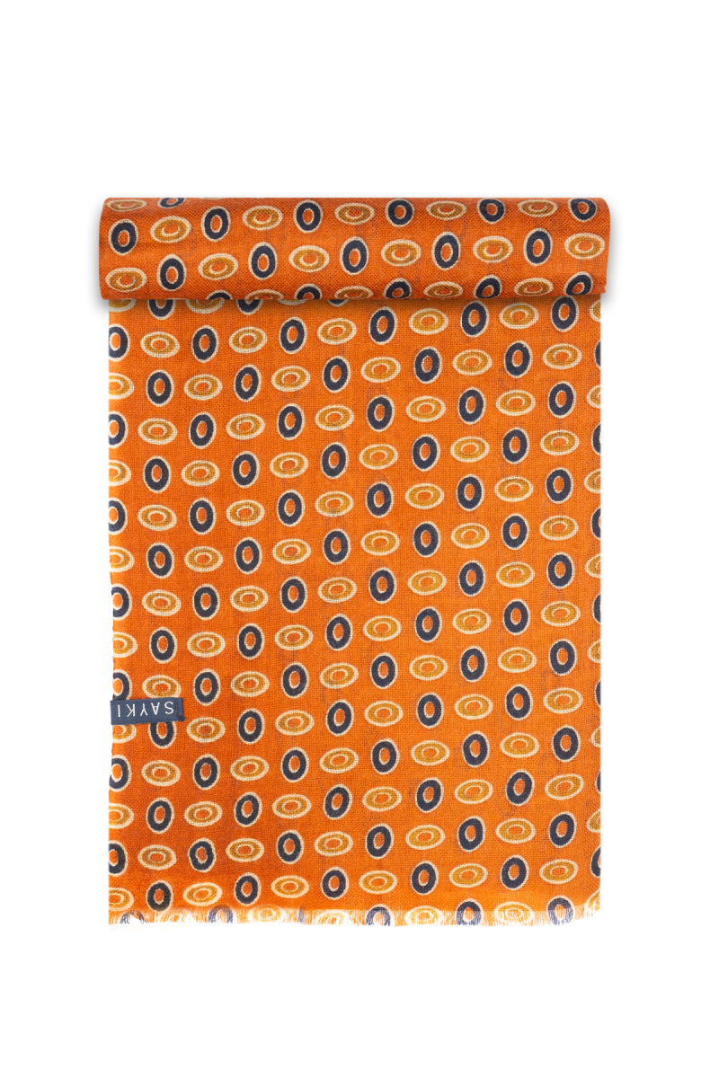 Hatemoğlu Desenli 100% Yün Atkı - Hatem Saykı (1)