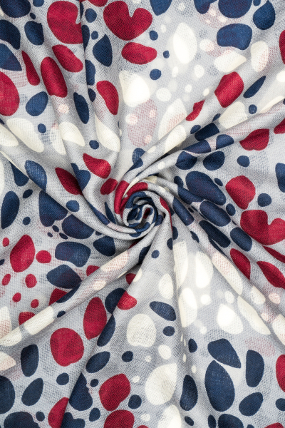 Hatemoğlu Desenli 100% Yün Atkı - 2