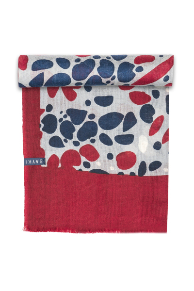 Hatemoğlu Desenli 100% Yün Atkı - 3