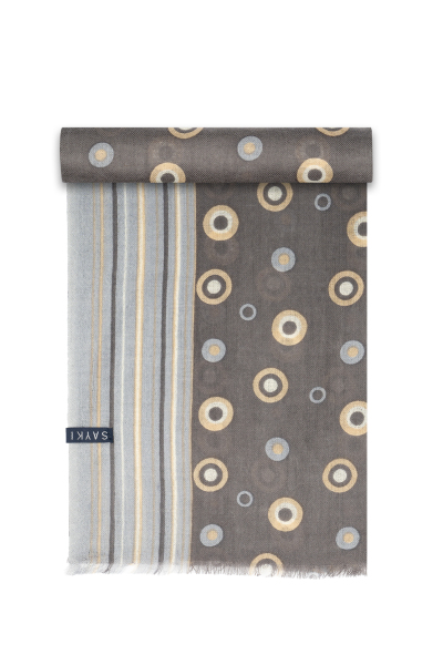 Hatemoğlu Desenli 100% Yün Atkı - 3