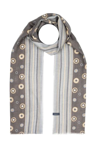 Hatemoğlu Desenli 100% Yün Atkı 