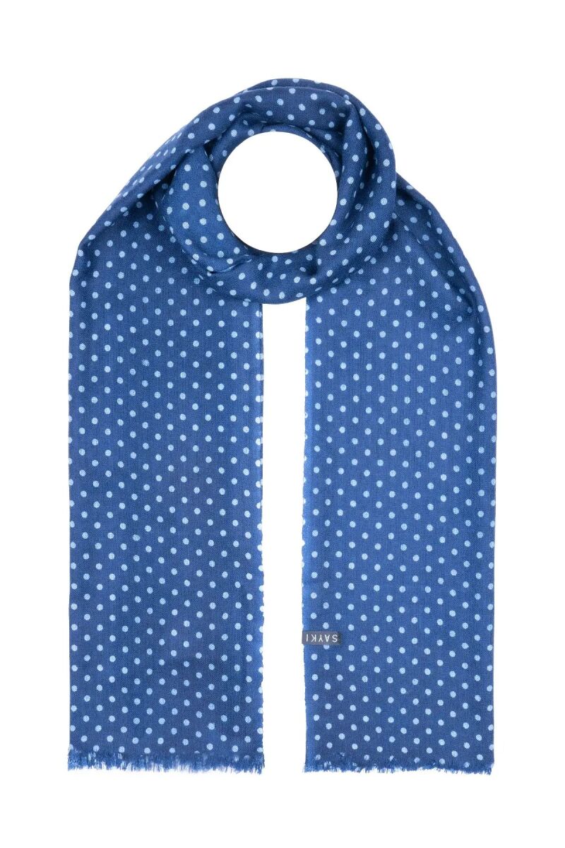 Desenli 100% Yün Atkı - Hatem Saykı