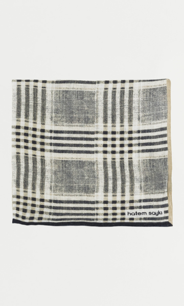 Desenli Bej Mendil - 6