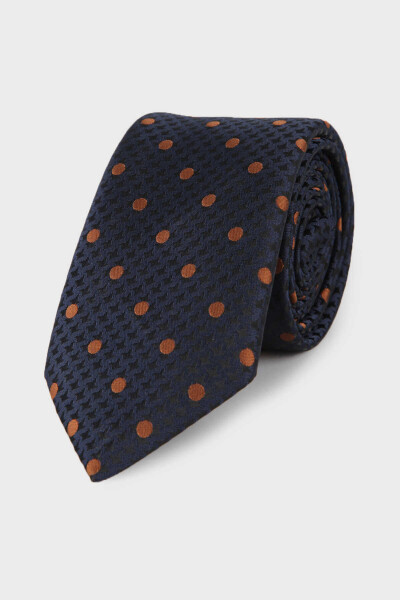 Lacivert Deseli Kravat - 1