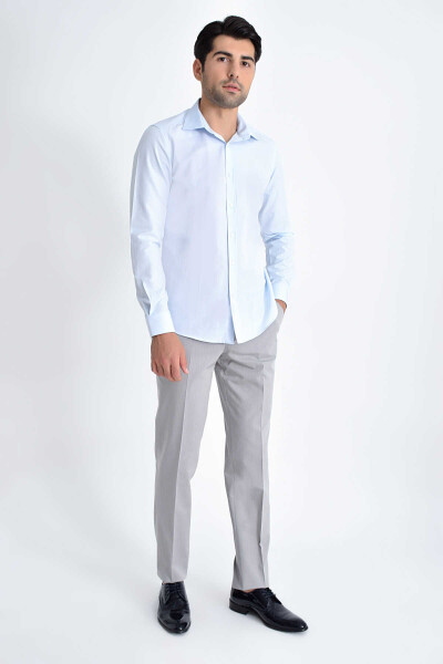 Mavi Desenli Slim Fit Gömlek - 2