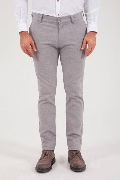 Desenli Slim Fit Pantolon - 2