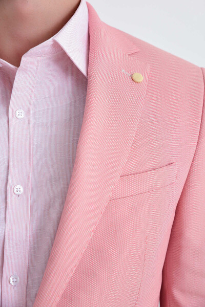 Pembe Slim Fit Spor Ceket - 4