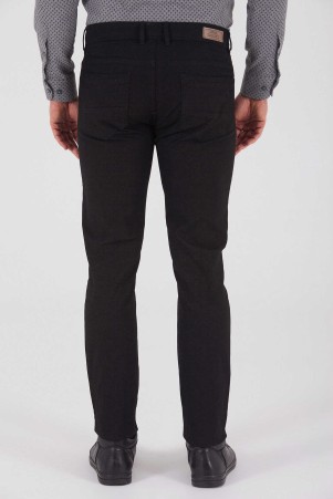 Siyah Slim Fit Spor Pantolon - Thumbnail
