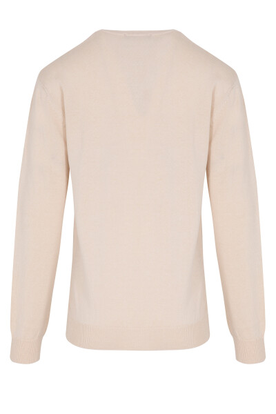 Taş Desenli Bisiklet Yaka Triko Kazak - 2