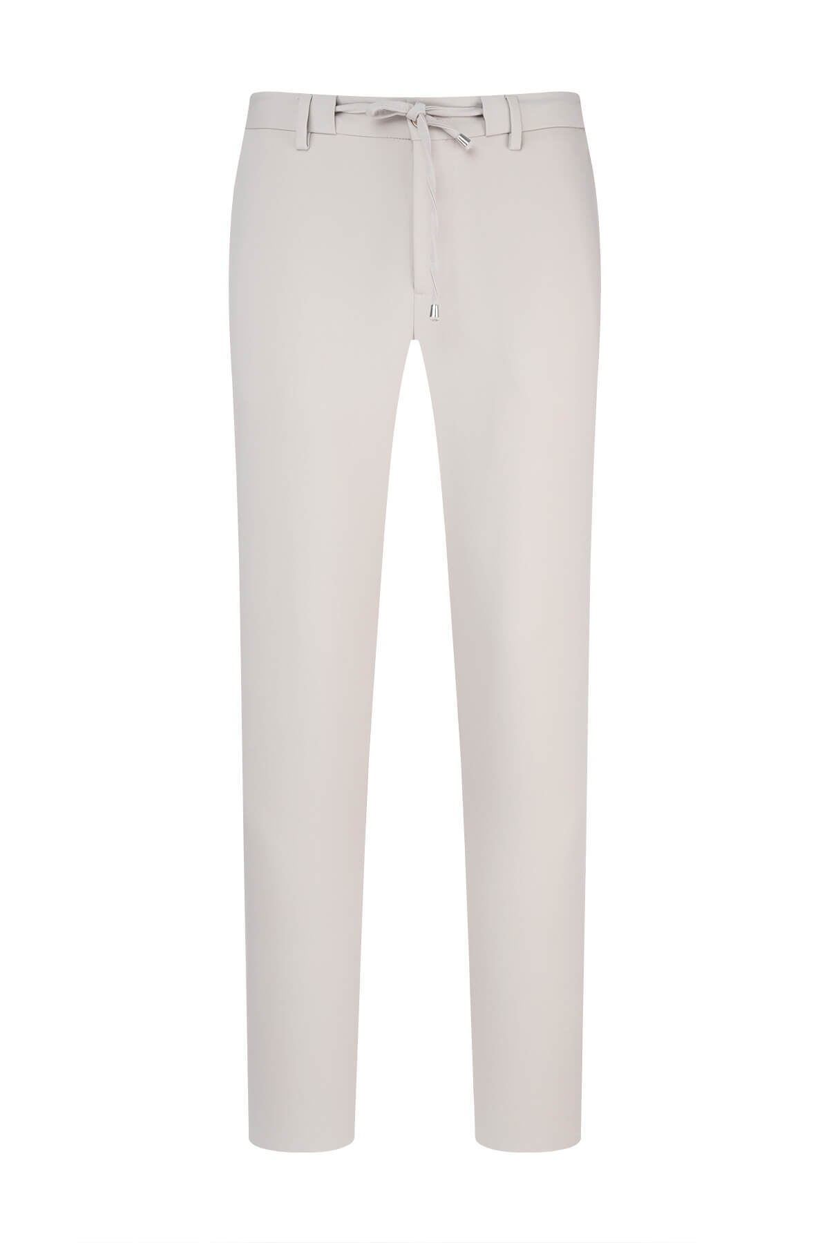 Ekru Rahat Kesim Yandan Cepli Jogger Pantolon - 2