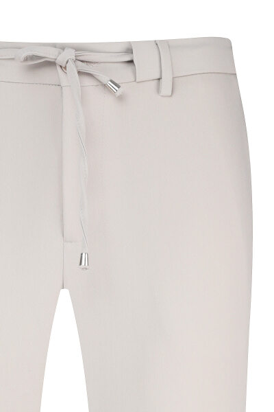 Ekru Rahat Kesim Yandan Cepli Jogger Pantolon - 2