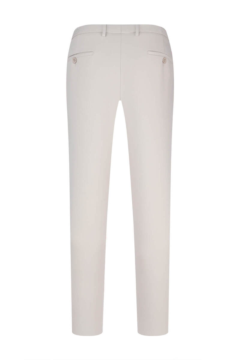 Ekru Rahat Kesim Yandan Cepli Jogger Pantolon - SAYKI (1)