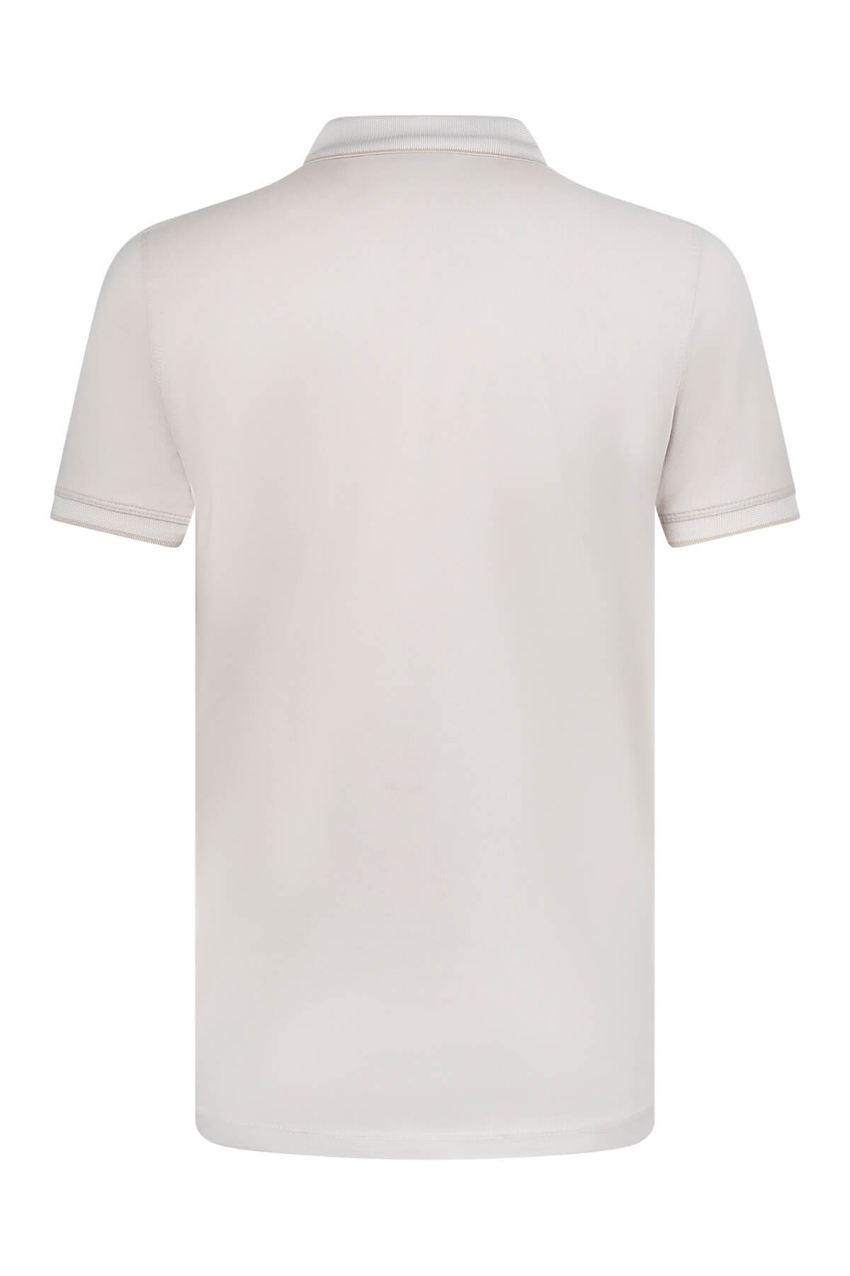Ekru Regular Fit 100% Pamuklu Polo Yaka Tişört - 5