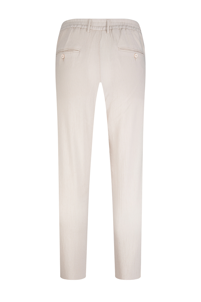 Ekru Regular Fit Yandan Cepli 100% Pamuk Jogger Pantolon - Saykı (1)