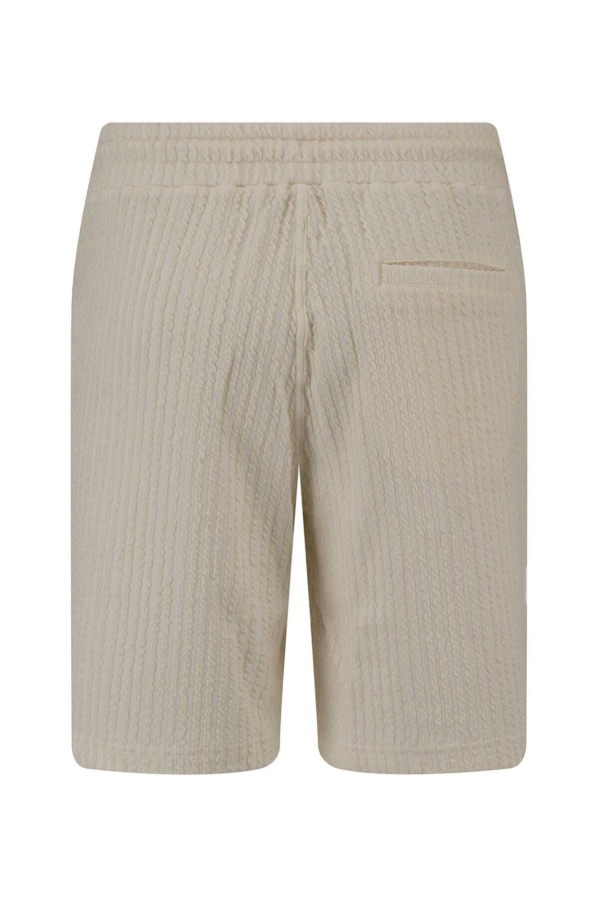 Ekru Regular Fit Yandan Cepli Şort - 6