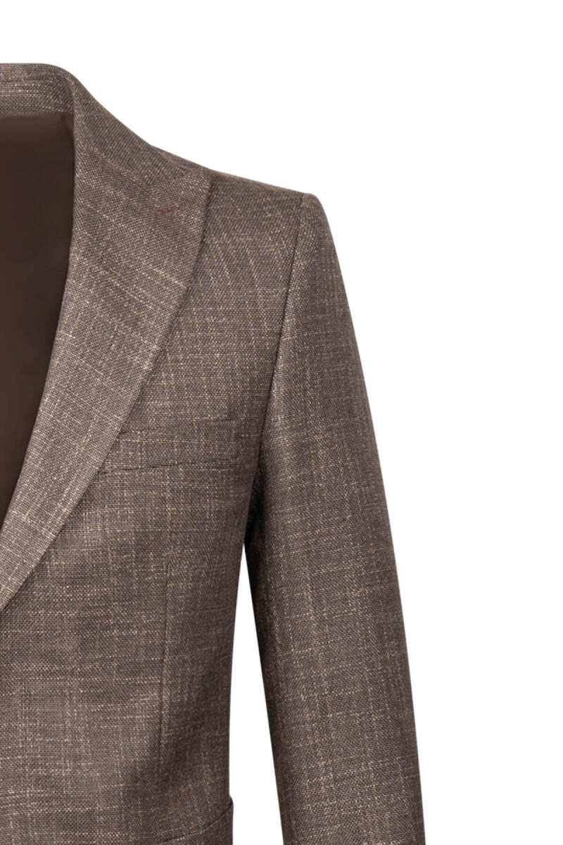 Fındık Regular Fit Sivri Yaka Klasik Ceket - HATEMOĞLU (1)