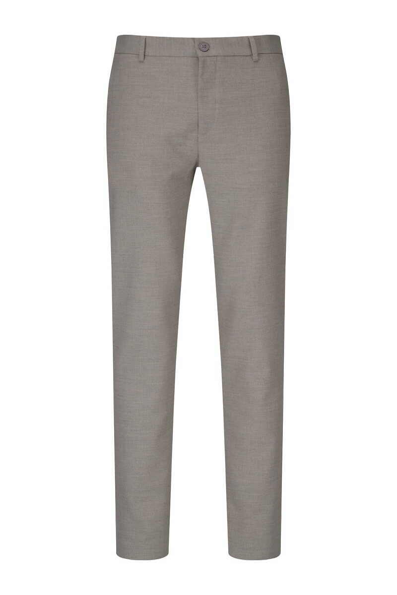 Gri Rahat Kesim Yandan Cepli Keten Jogger Pantolon