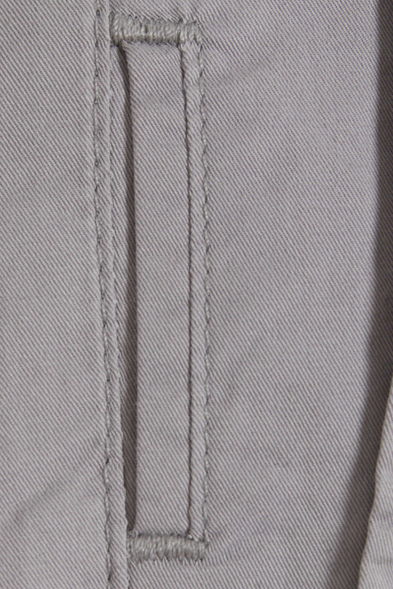 Gri Regular Fit Düz Pamuklu Yandan Cep Kanvas Pantolon - Hatemoğlu (1)