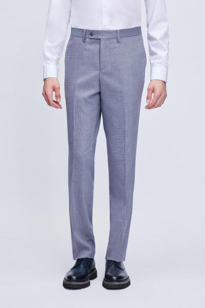 Gri Comfort Fit Mono Yaka Takım Elbise - 5