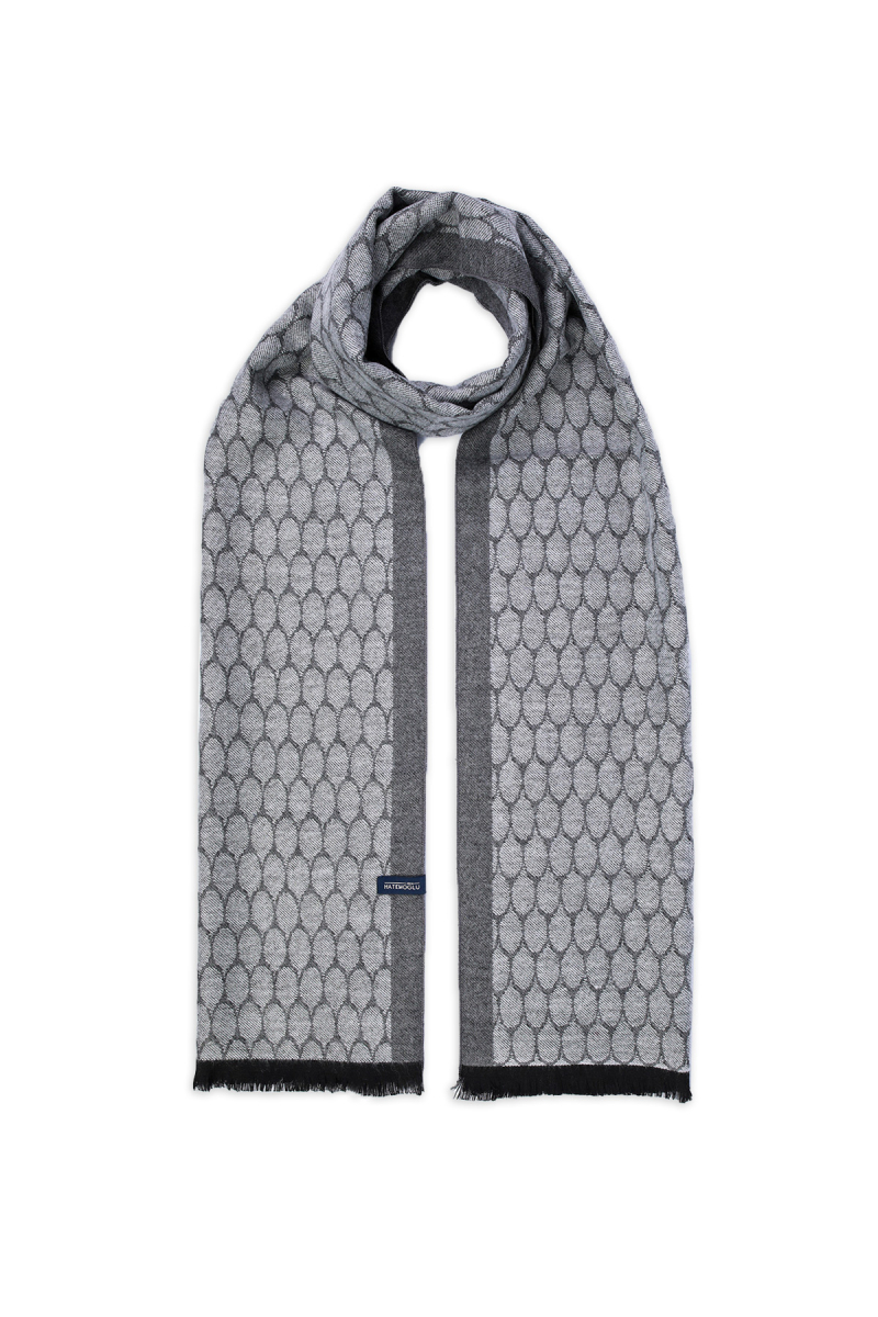 Gri Çift Taraflı Atkı - HATEMOĞLU