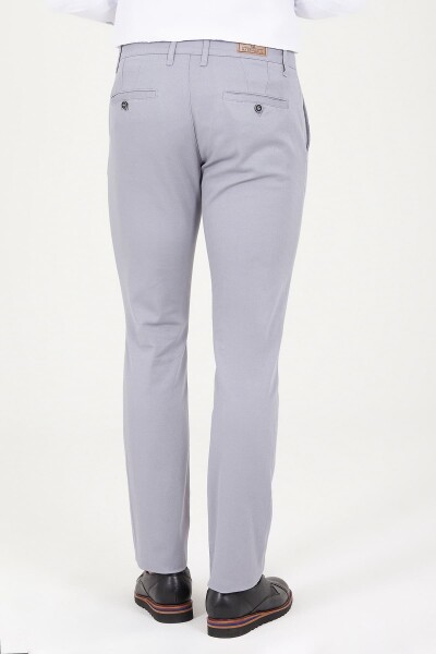 Gri Regular Fit Yandan Cep Pantolon - 3