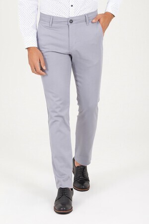 Gri Regular Fit Yandan Cep Pantolon - 4