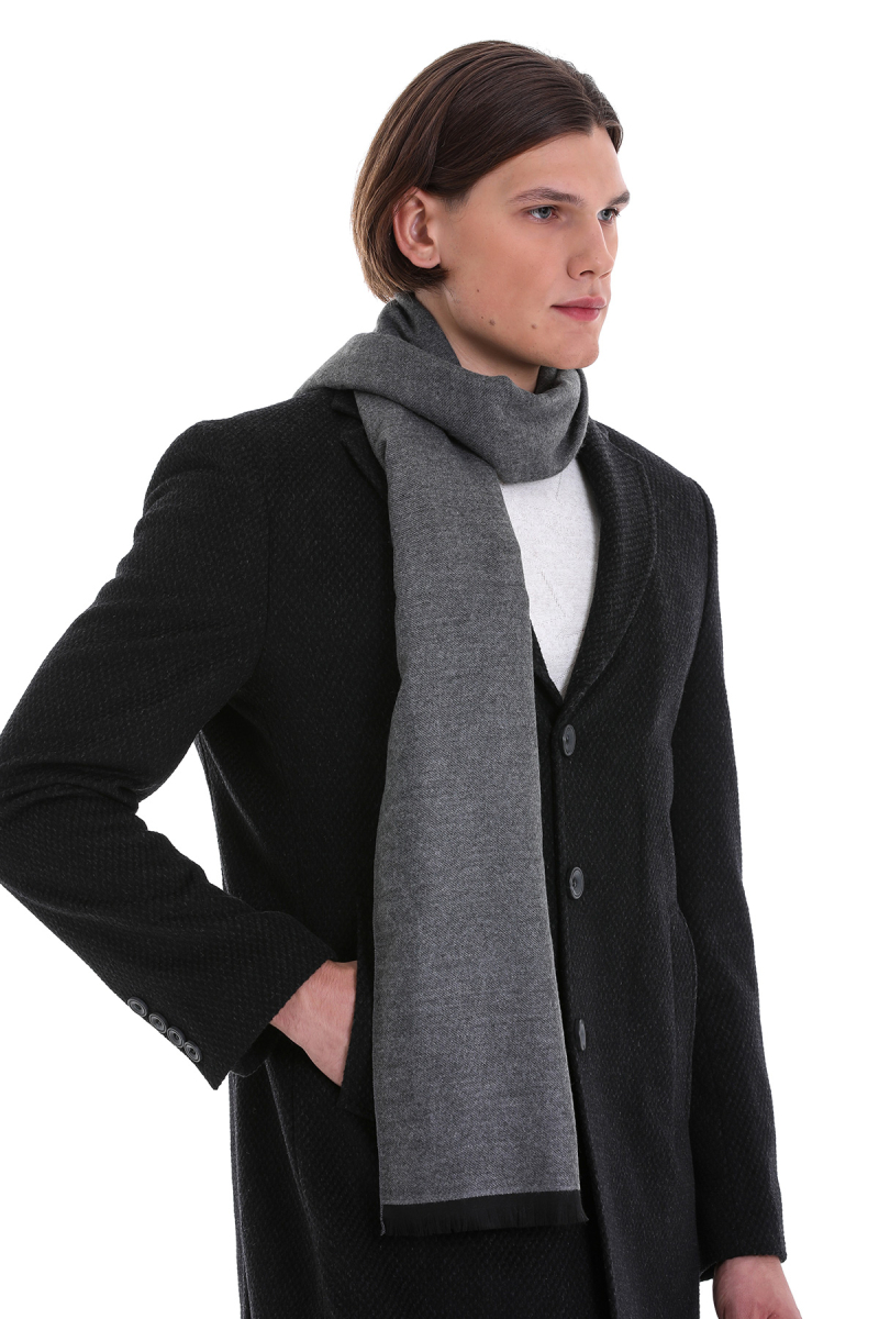 Gri Çift Taraflı Atkı - Hatemoğlu (1)