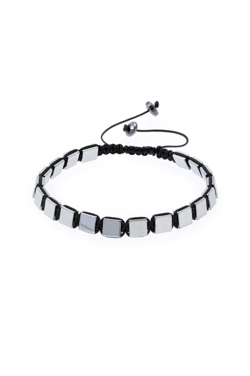 Gri Hematit Taş Bileklik - Hatem Saykı