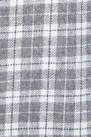 Gri Regular Fit Kareli Pamuklu Uzun Kol Oduncu Gömlek - Thumbnail