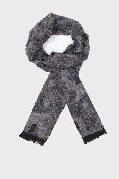 Gri Desenli Atkı - 1